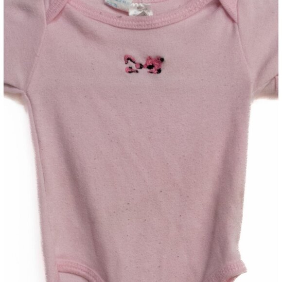 Coney Isle Baby Pink Polycotton One Piece Toddler Solid Short Sleeve 3/6M - Picture 4 of 7